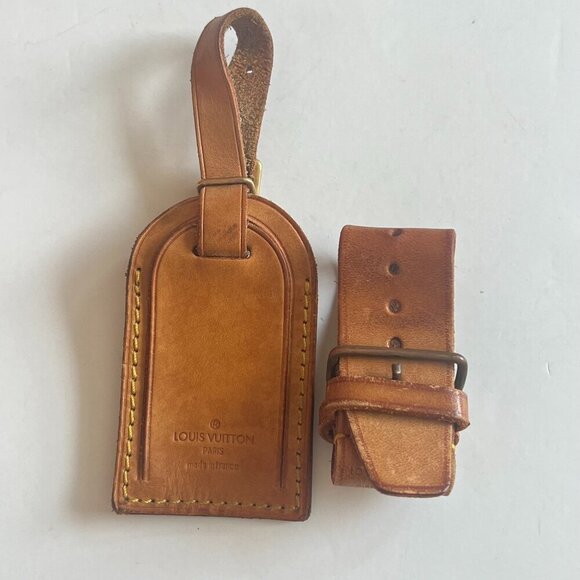 Louis Vuitton Mens Vachetta Bag Name Tag & Handle Keeper - Picture 2 of 7